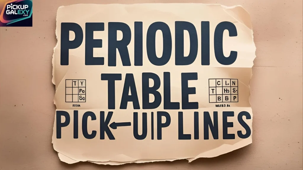 Chemistry Lover’s Periodic Table Pick-Up Lines