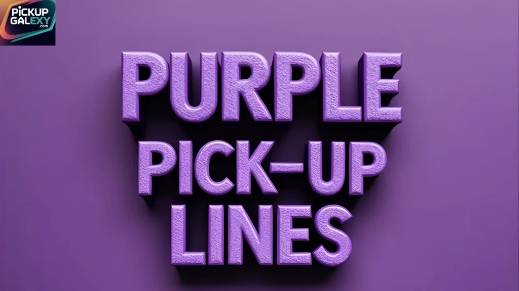 Cute Purple Pick-Up Lines