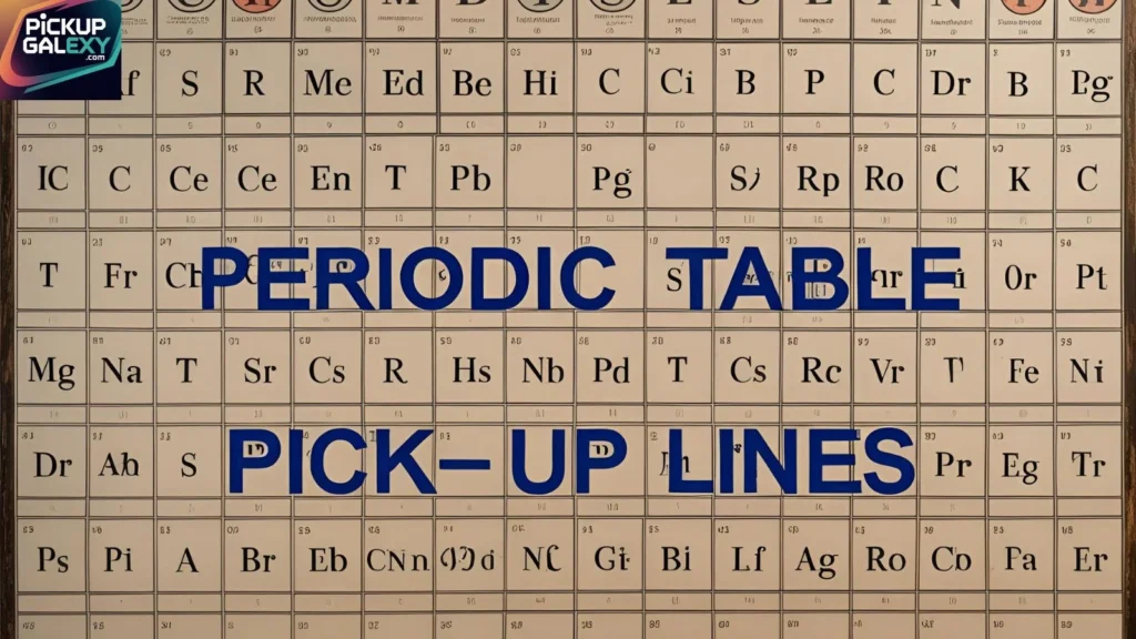 Romantic Periodic Table Pick-Up Lines