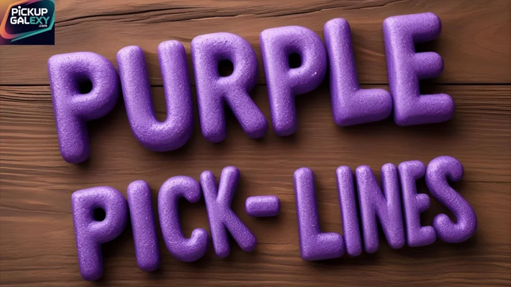 Romantic Purple Pick-Up Lines