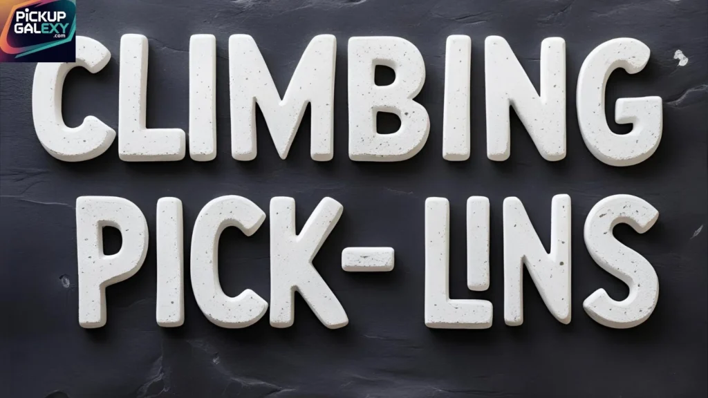 Witty Climbing Pick-Up Lines