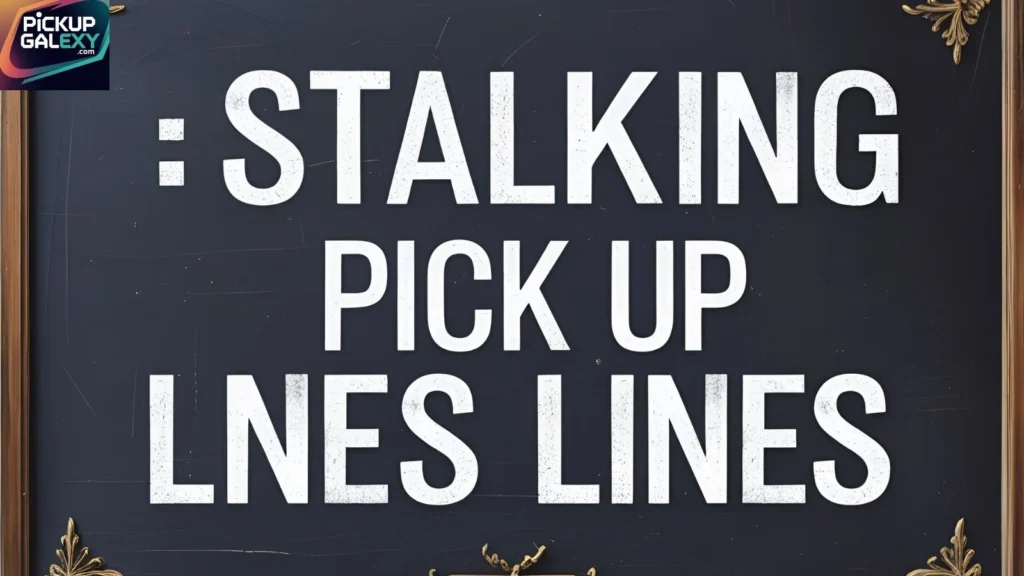 Cheeky Stalking Pick Up Lines To Flirt