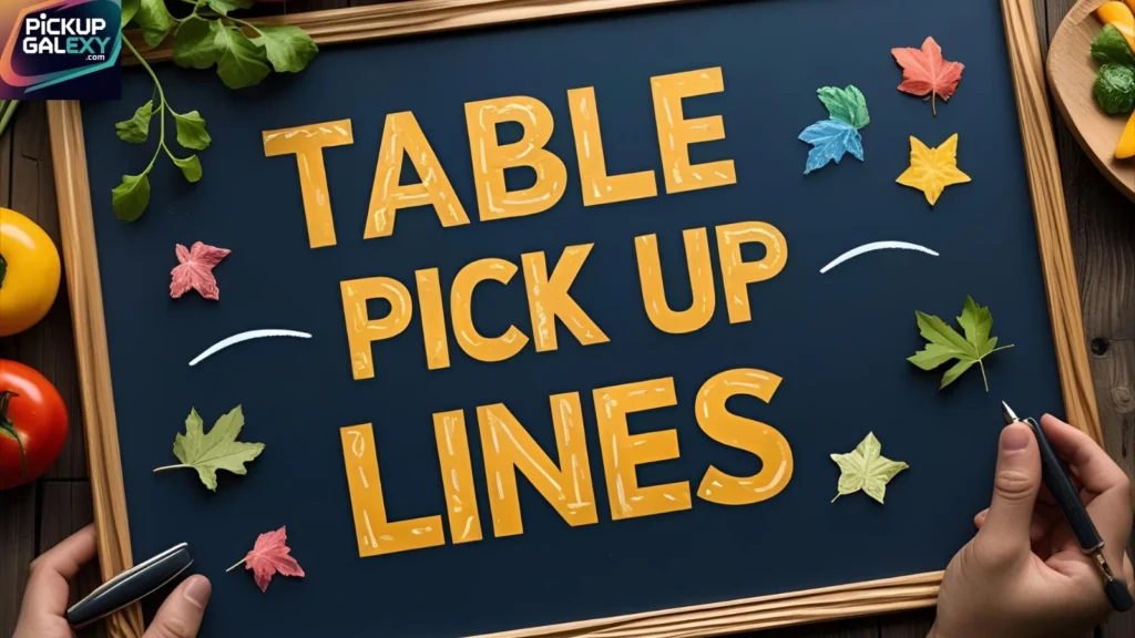 Cute Table Pick-Up Lines with Charm