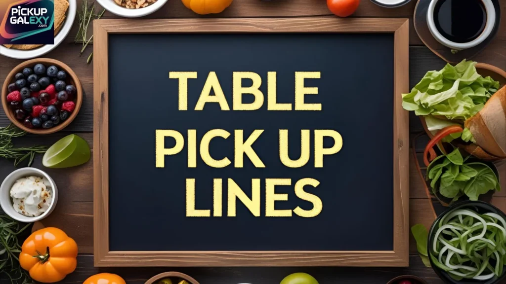 Funny Table Pick-Up Lines with Emoji