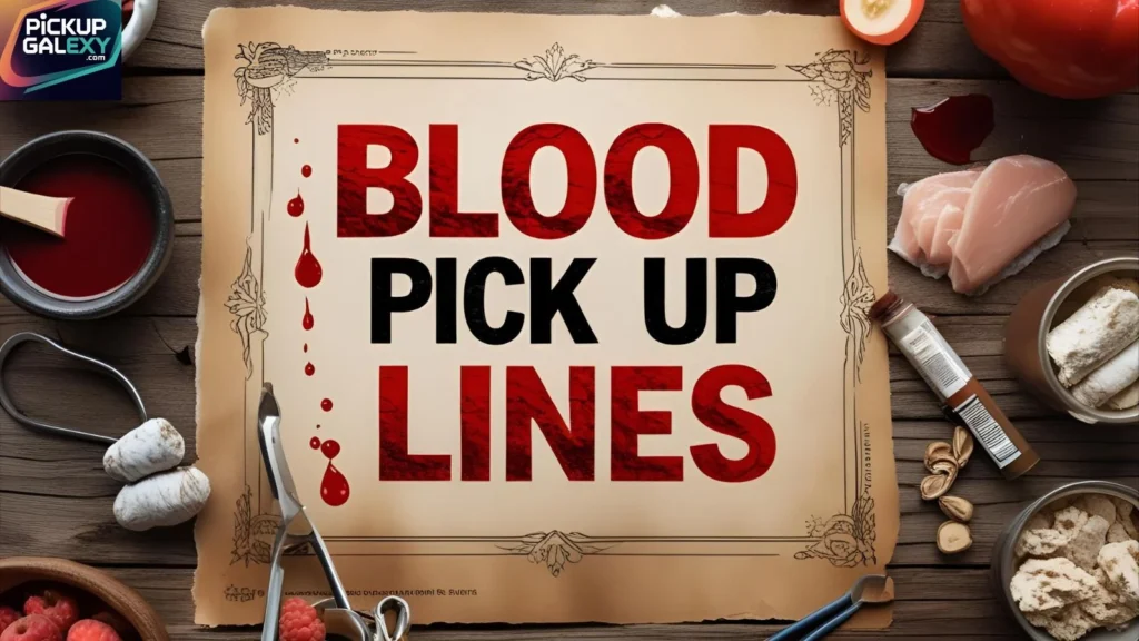Romantic Blood Pick Up Lines To Melt Their Heart