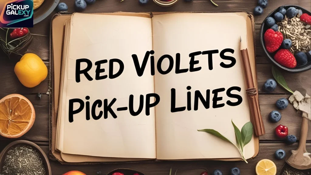 Romantic Red Violets Pick Up Lines