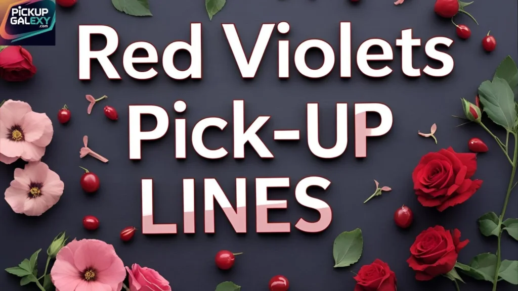 Witty Red Violets Pick Up Lines