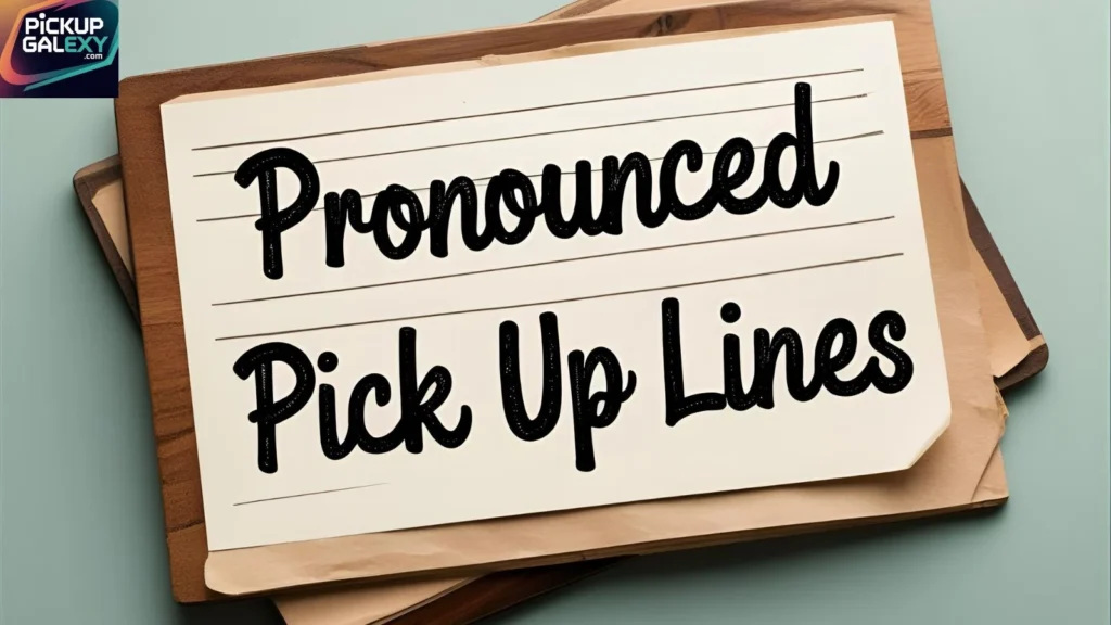 Pronounced Pick Up Lines