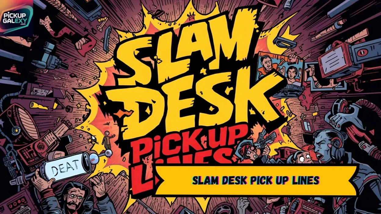 Slam Desk Pick Up Lines