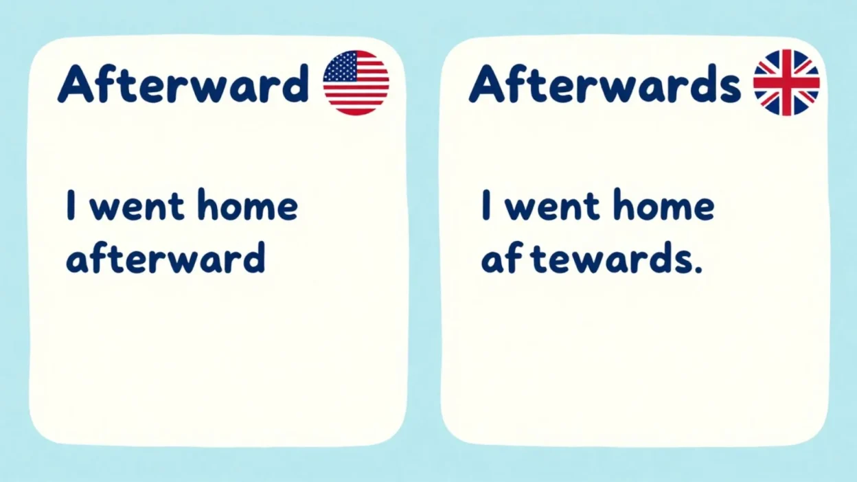 Afterward vs Afterwards