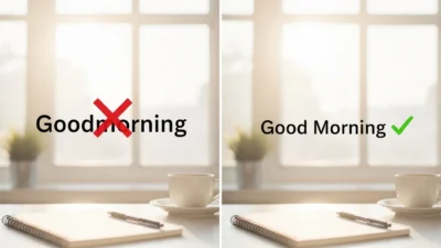 Goodmorning vs Good Morning