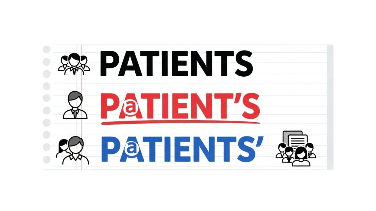Patients vs Patient’s vs Patients’