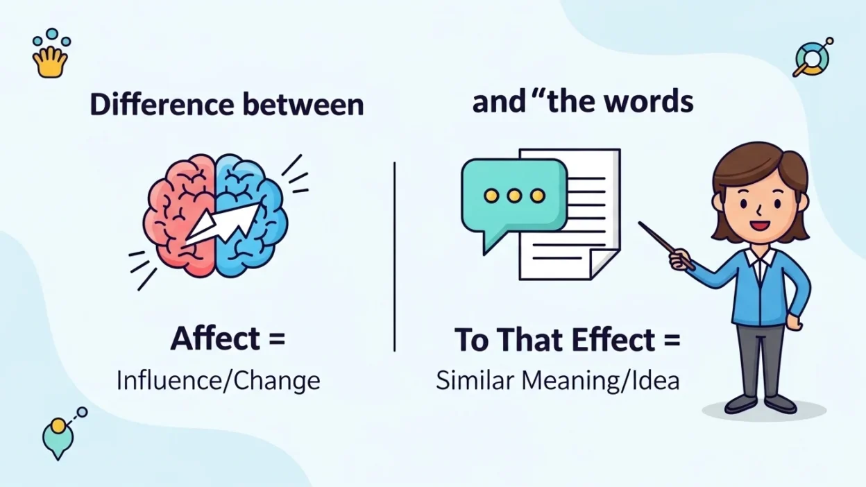 To That Effect vs Affect