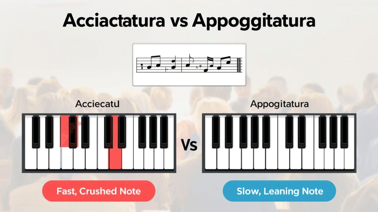 Acciaccatura vs Appoggiatura