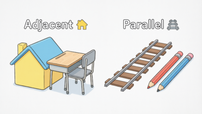 Adjacent vs Parallel