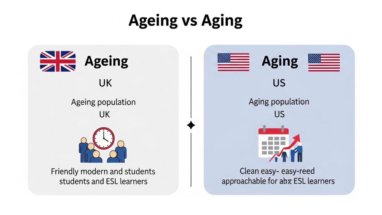 Ageing vs Aging