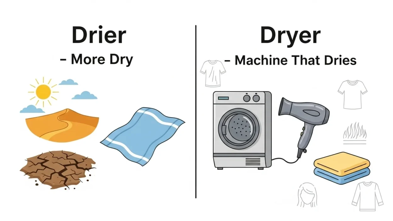 Drier vs Dryer