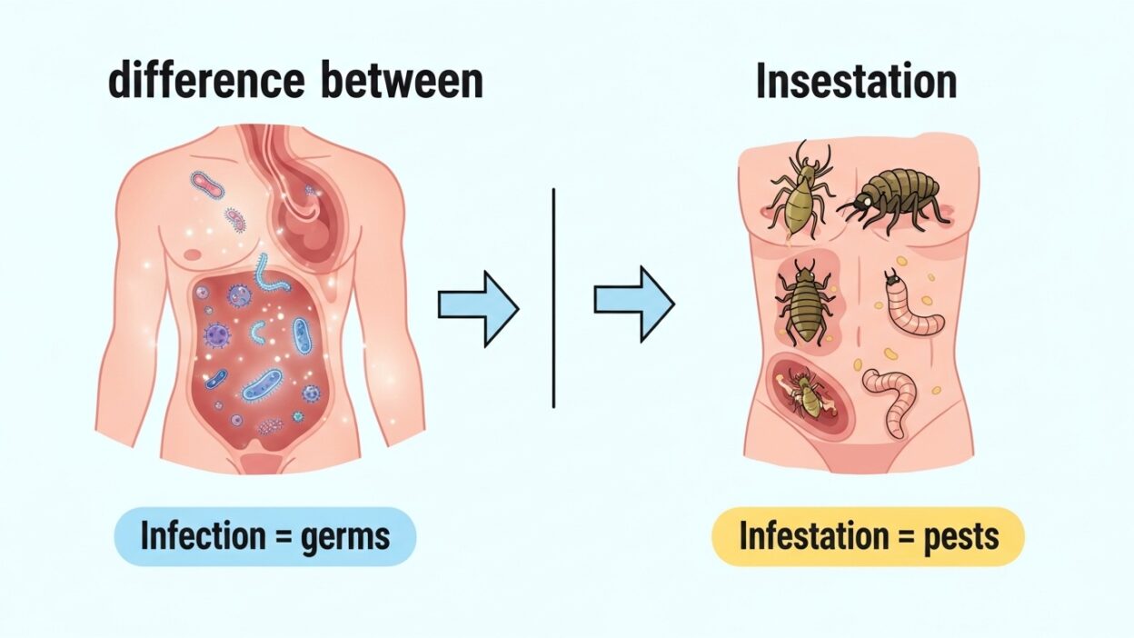 Infection vs Infestation