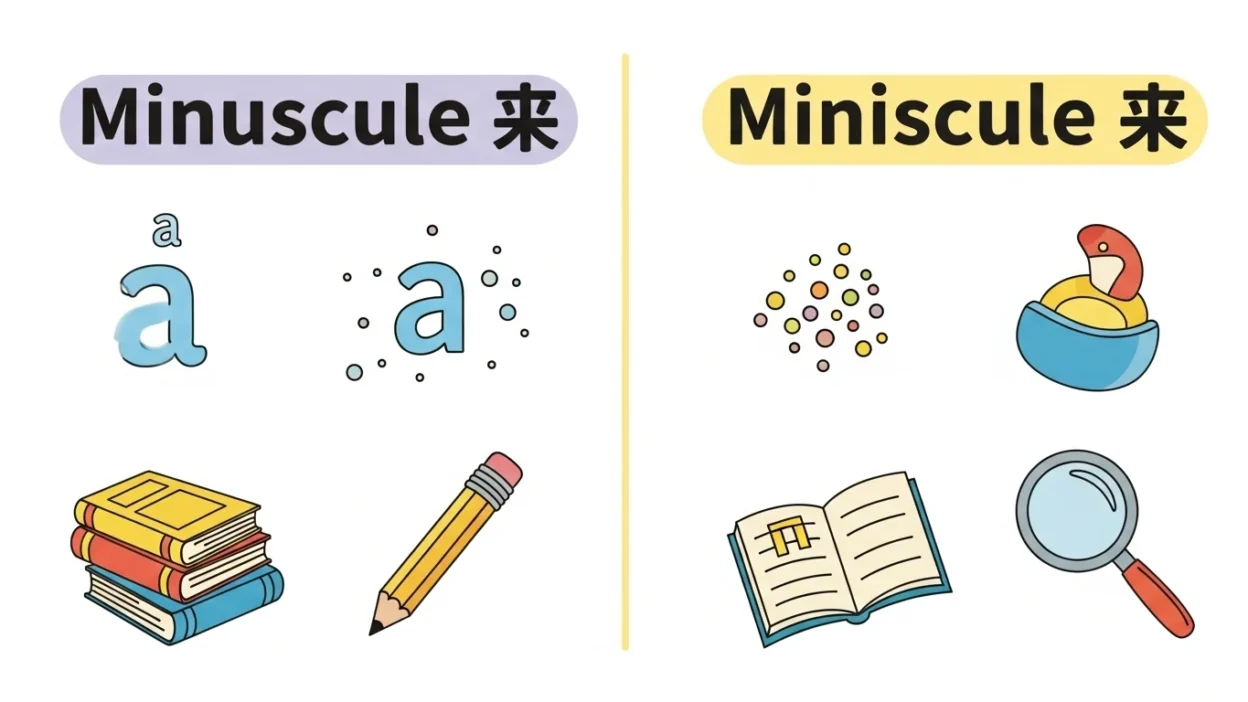 Minuscule vs Miniscule
