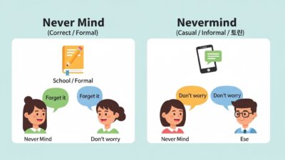 Never Mind vs Nevermind