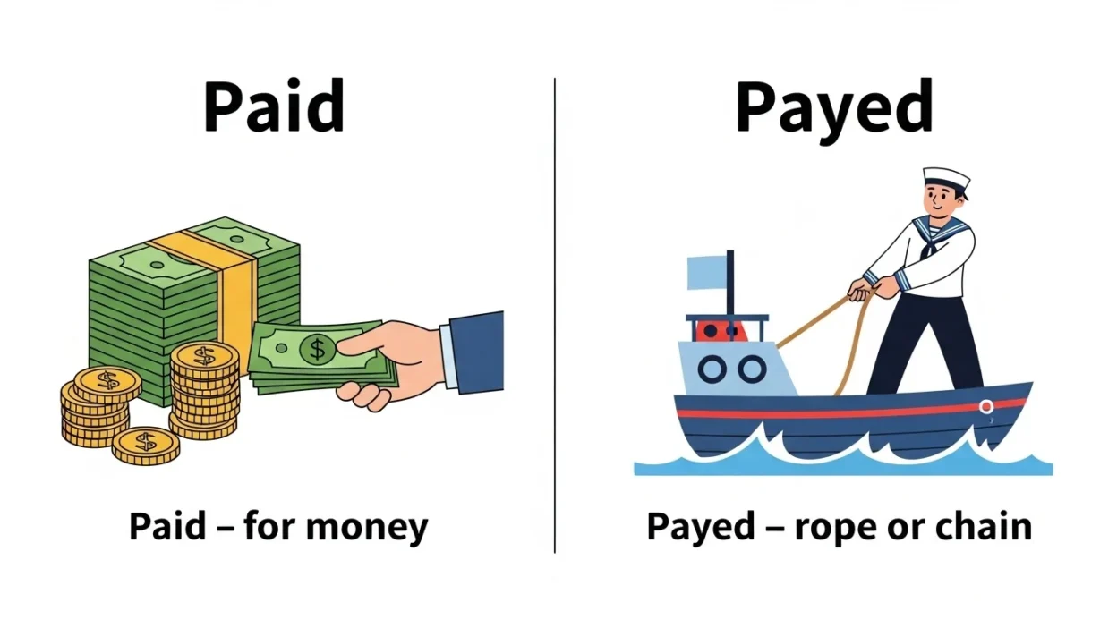 Payed vs Paid