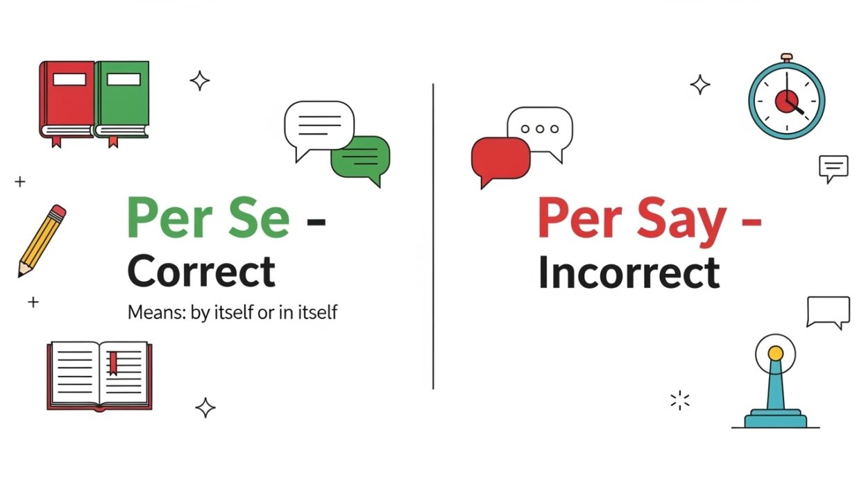 Per Se vs Per Say