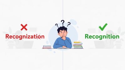 Recognization vs Recognition