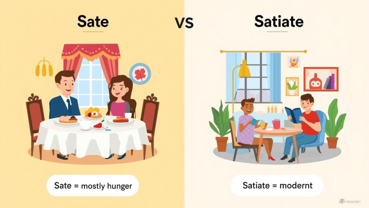 Sate vs Satiate