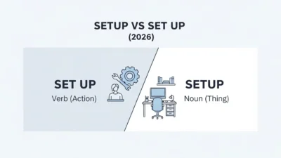 Setup vs Set Up
