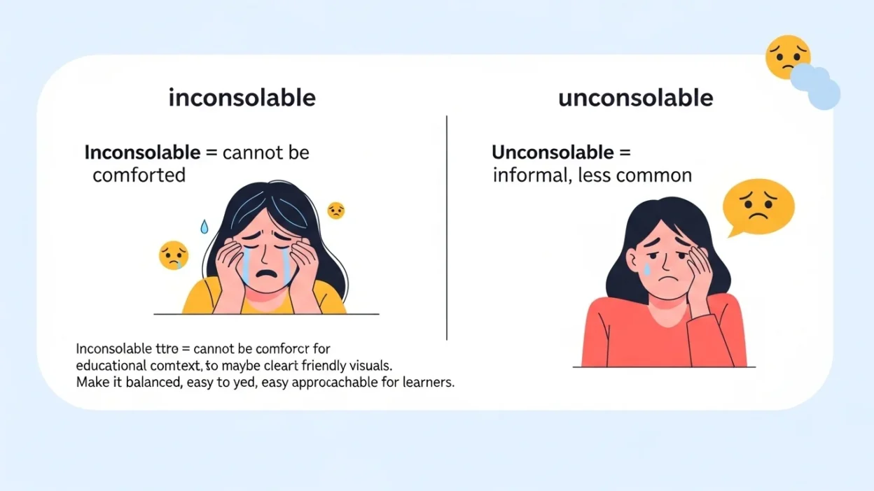 Unconsolable vs Inconsolable