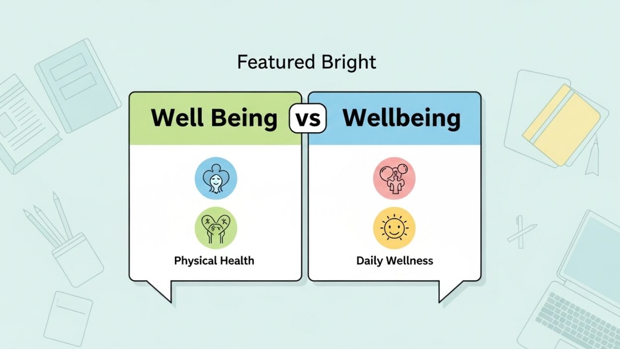 Well Being vs Wellbeing